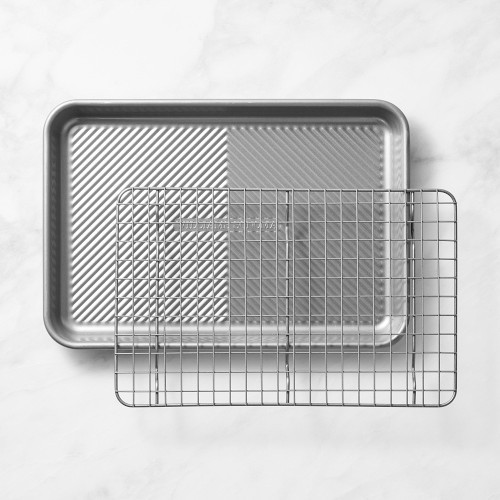 Williams Sonoma Cleartouch Nonstick Quarter Sheet Pan + Rack | Williams-Sonoma