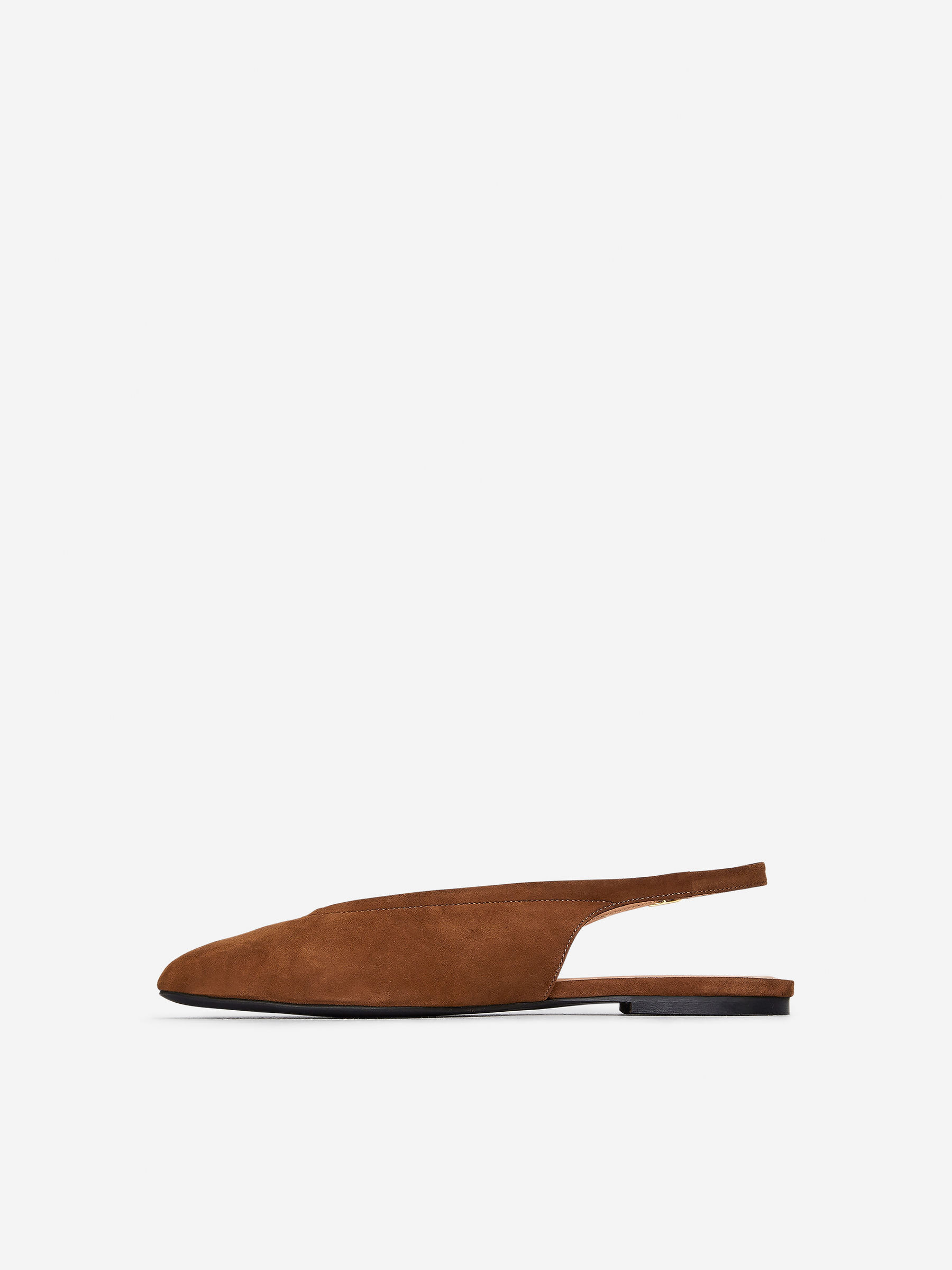 Slingback Suede Flats – Brown – ARKET GB | Arket UK