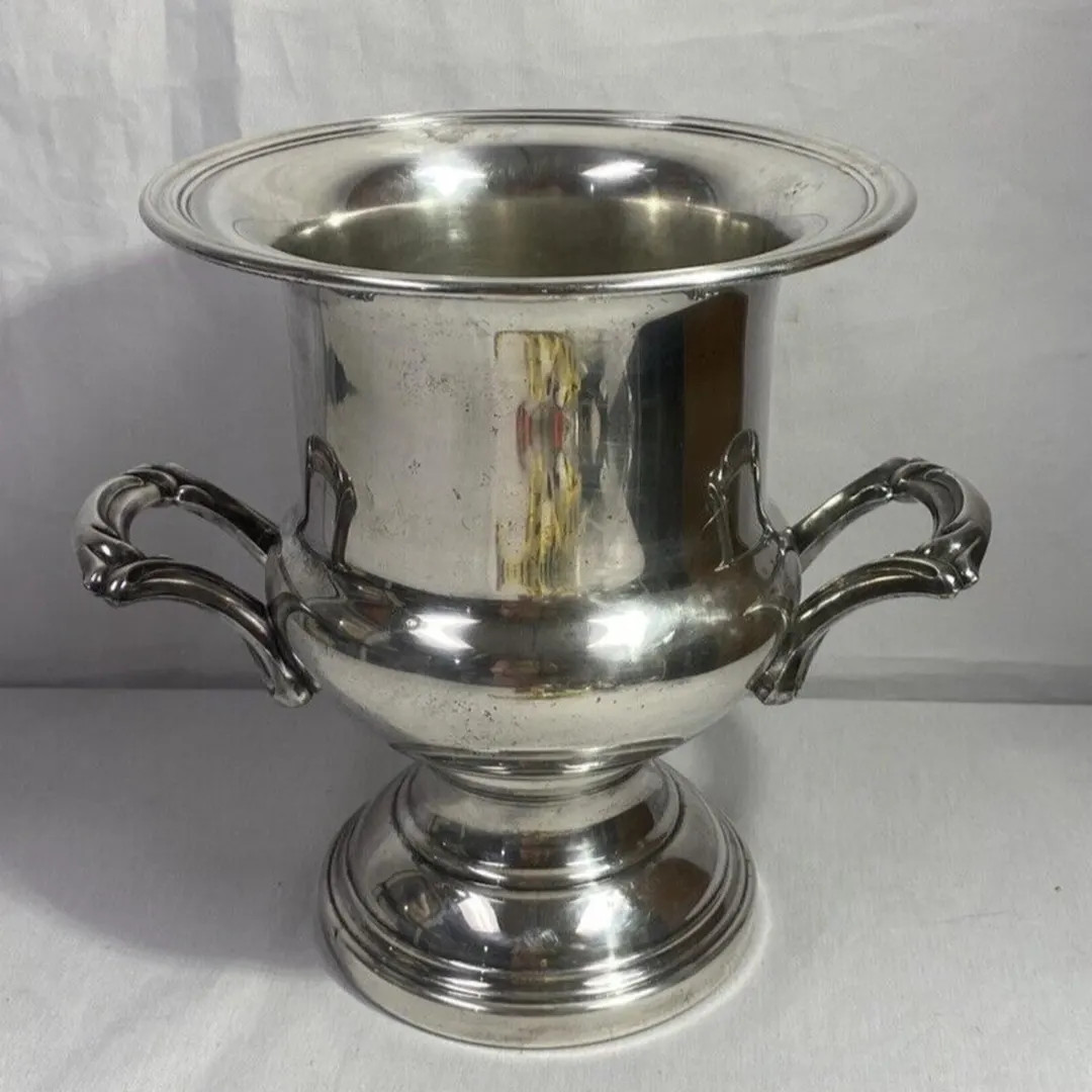 Vintage Oneida 10" Silver Plated Champagne Wine Chiller Ice Bucket Urn Handles - Etsy | Etsy (US)