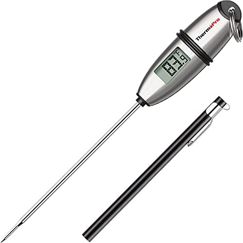ThermoPro TP-02S Instant Read Meat Thermometer Digital Cooking Food Thermometer with Super Long P... | Amazon (US)