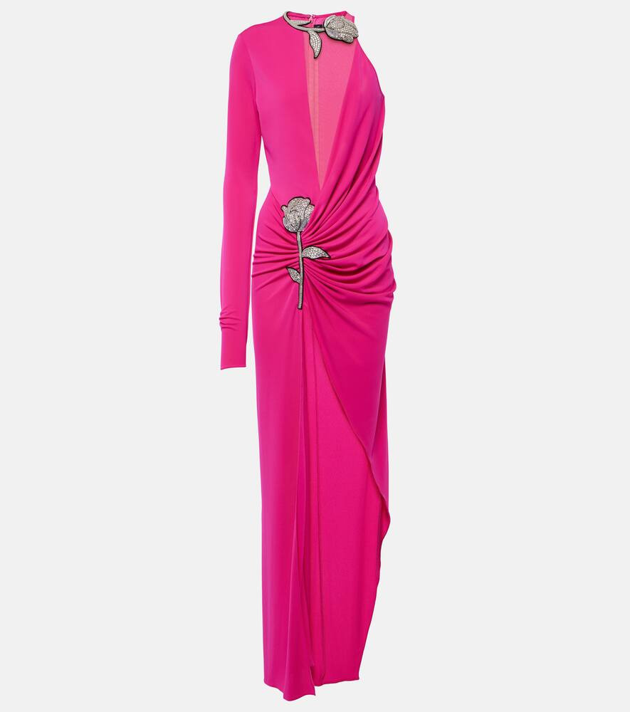 David Koma Crystal-embellished ruched gown | Mytheresa (US/CA)