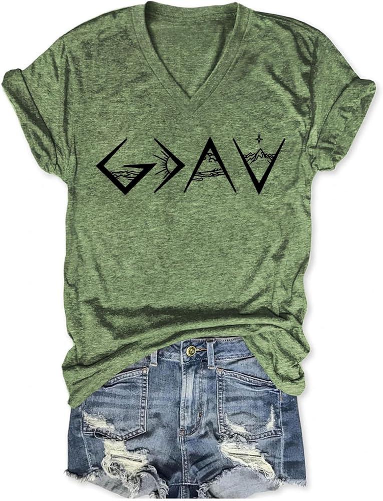 Christian Shirts for Women God is Greater Than The Highs and Lows Tshirt Jesus Religious Gifts In... | Amazon (US)