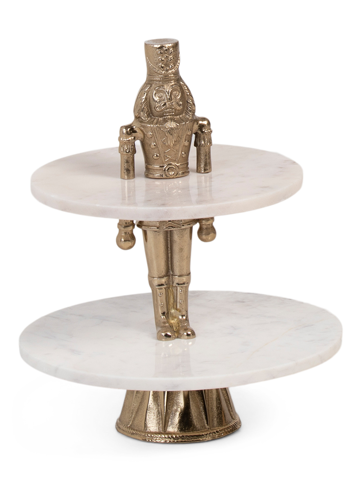 16in Marble Nutcracker Tiered Serving Stand | Entertaining | Marshalls | Marshalls