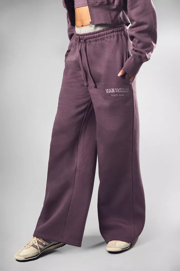 Dsgn Studio Sports Applique Straight Leg Jogger | Boohoo.com (UK & IE)