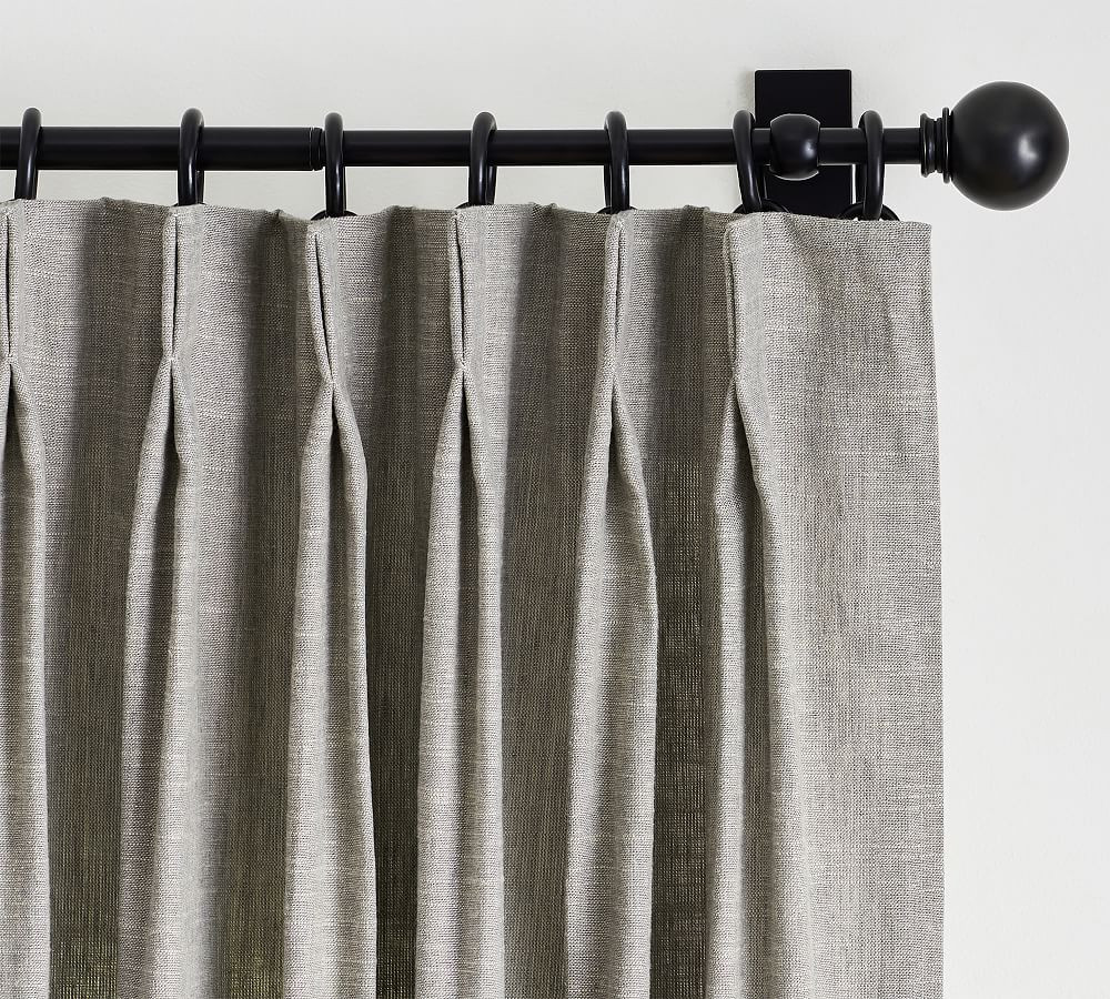 Emery Linen Pinch Pleat Curtain | Pottery Barn (US)