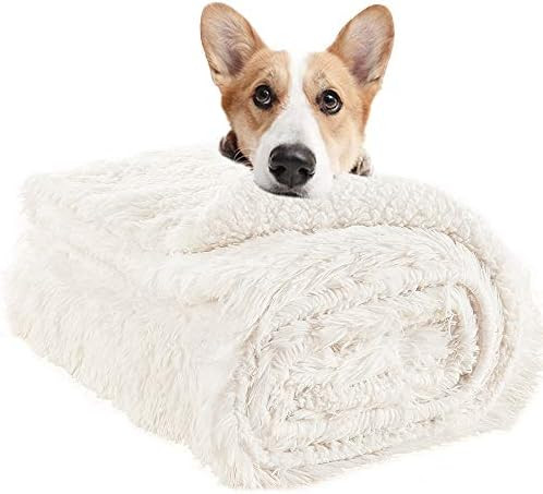 LOCHAS Luxury Velvet Fluffy Dog Blanket, Extra Soft and Warm Sherpa Fleece Pet Blankets for Dogs ... | Amazon (US)
