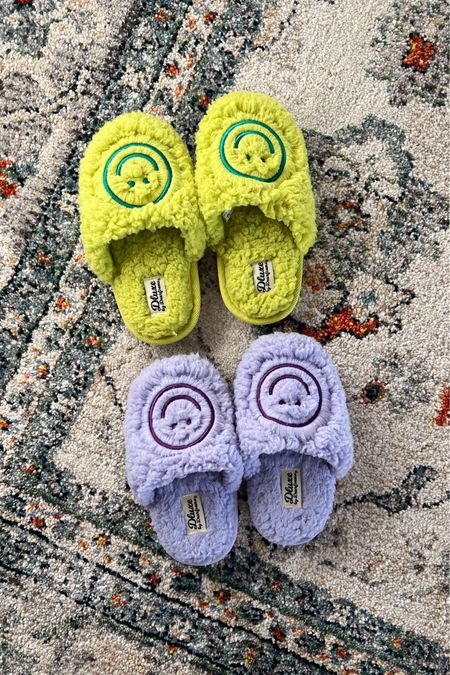 Kid slippers. So freaking cute!!! Adorable stocking stuffer or gift idea. White elephant affordable gifts for kids toddler girl little kid toddler boy fuzzy smile slippers 

#LTKGiftGuide #LTKkids #LTKHoliday