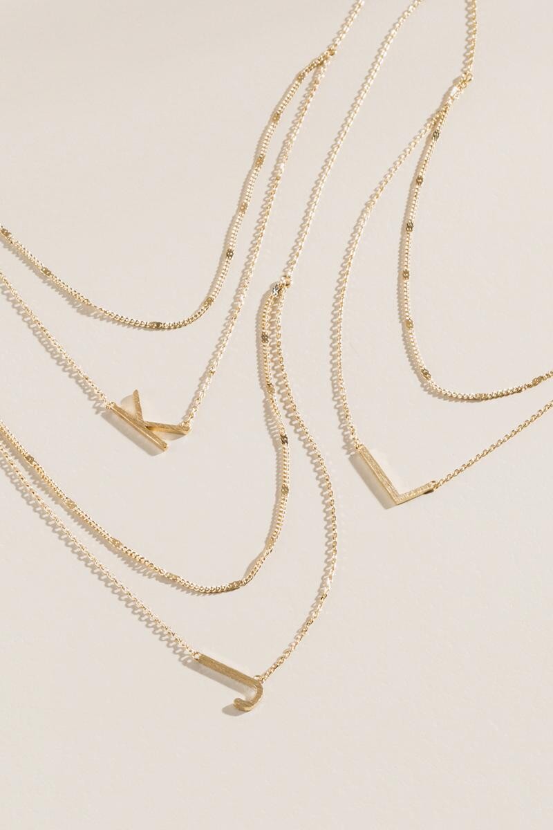 Layered Initial Necklace | Francesca’s Collections