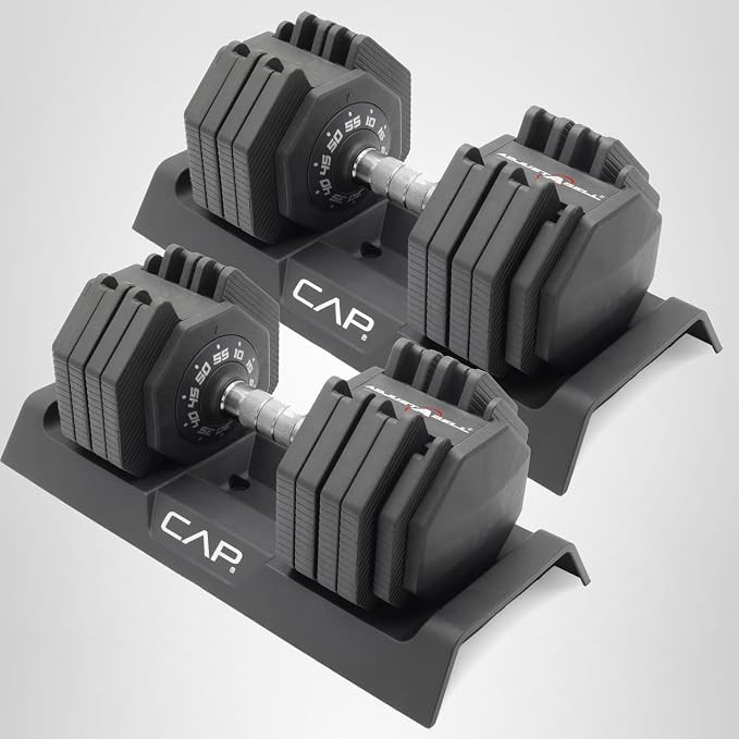 CAP ADJUSTABELL Adjustable Dumbbell Set, Premium Quick Select Adjustable Weights for Strength Tra... | Amazon (US)