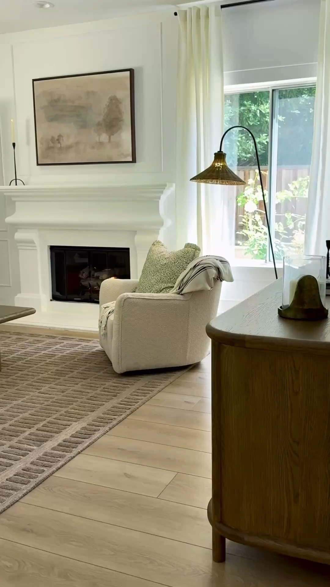 Family room lately.

Refreshed this room with new art and replaced the rug. Loving the softness and the subtle green and blue tones mixed with my usual browns.

Wall art, area rug, Loloi Bradley rug, sideboard, coffee table, accent chair, floor lamp, throw pillows, organic modern decor.

#LTKHome #LTKU #LTKSeasonal