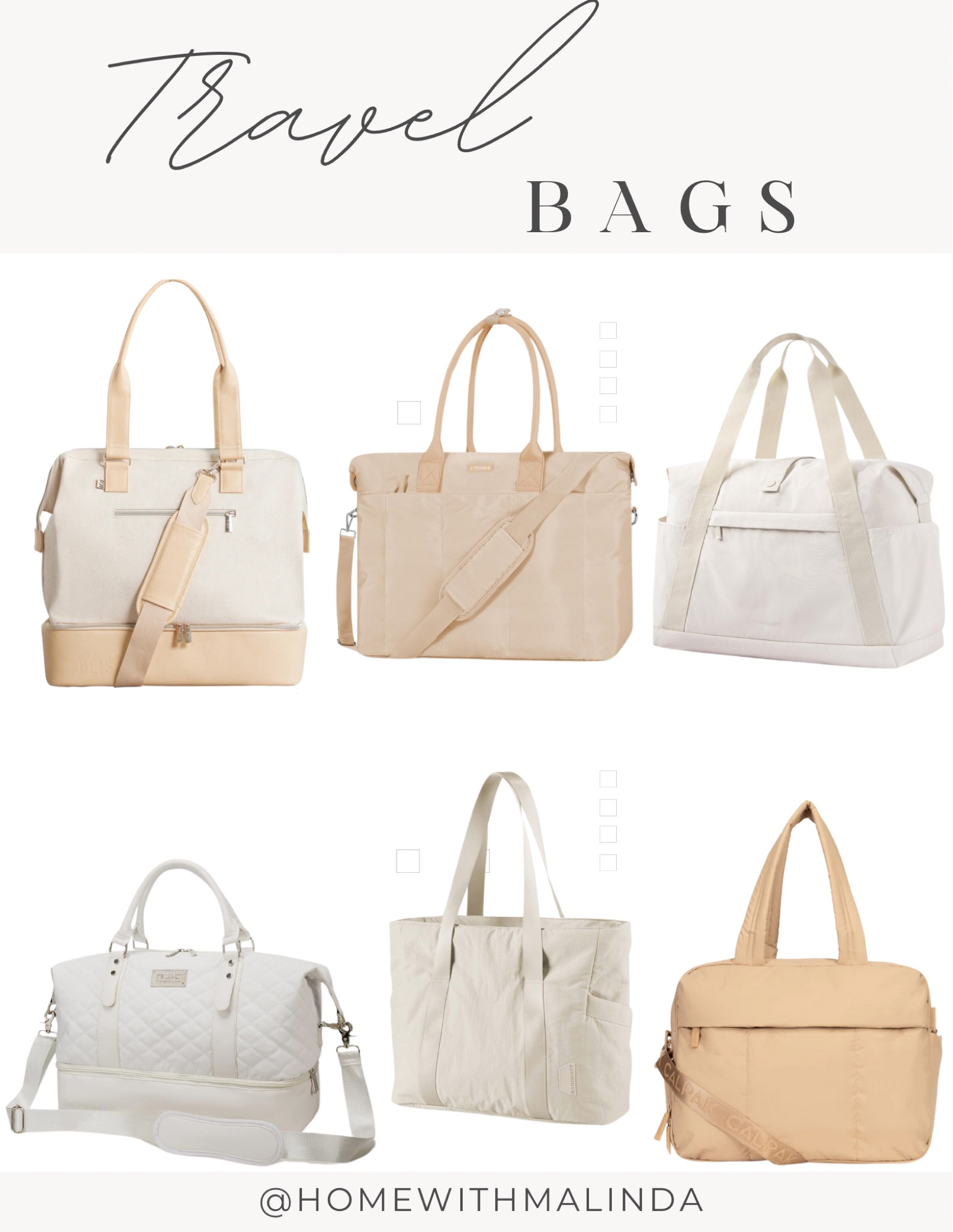 Travel bags | weekender bags | personal item bag | these bags are compliant with US airlines and most European airlines |  
16” x 12” x 8” bag | Beis travel bag | Calpak Luka duffel 

#LTKFindsUnder50 #LTKTravel #LTKItBag