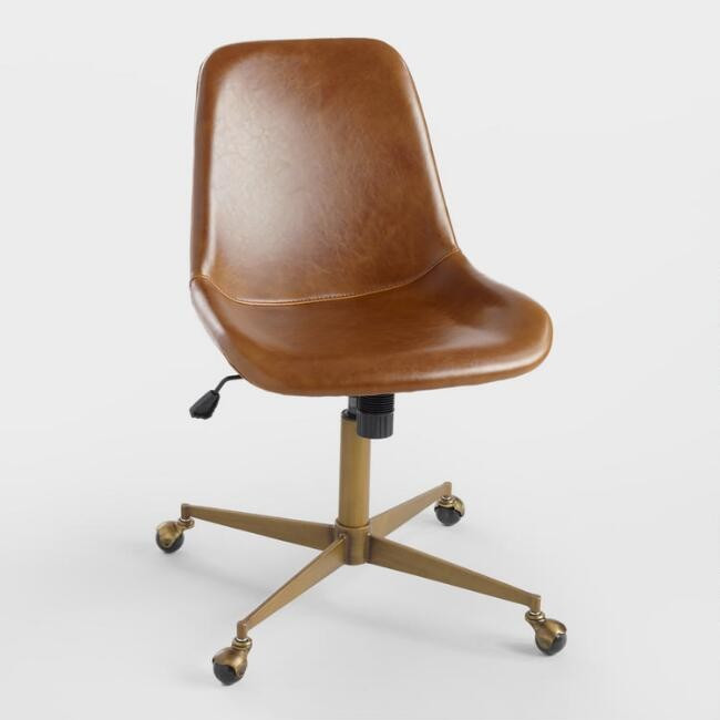 Bi Cast Leather Molded Tyler Office Chair | World Market
