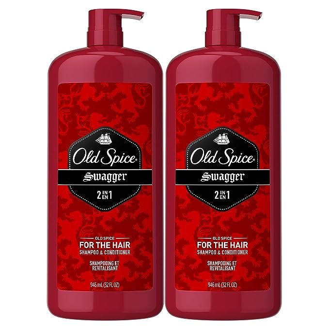 Old Spice, Shampoo and Conditioner 2 in 1, Swagger for Men, 32 Fl Oz, Pack of 2 | Amazon (US)