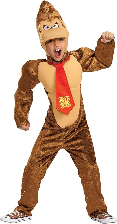 Super Mario Brothers Kid's Donkey Kong Costume | Nintendo Classic Costume | Amazon (US)