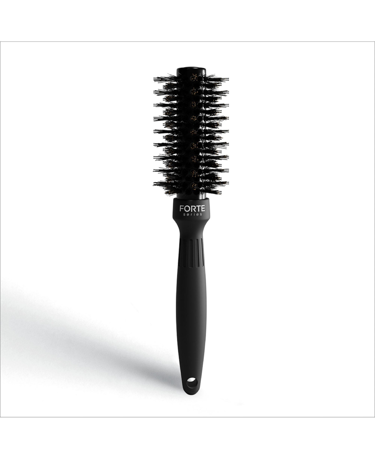 Forte Series Boar Bristle Round Brush - Black | Macy's