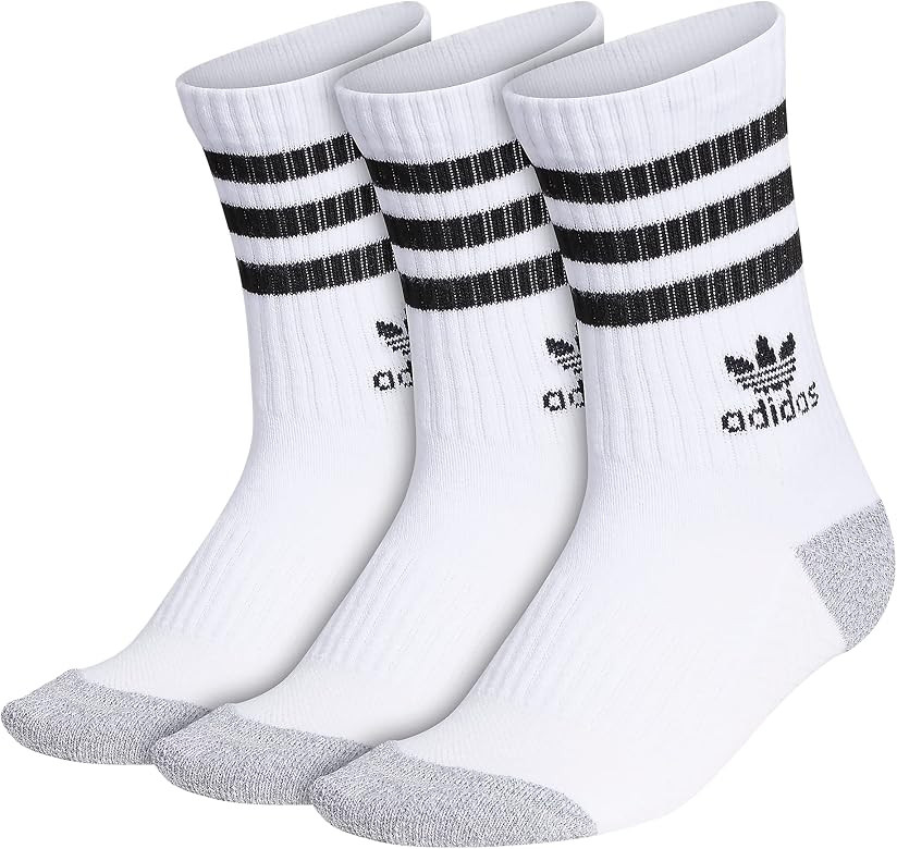 adidas Originals Kids-Boy's/Girl's Roller Crew Socks (3-Pair) | Amazon (US)