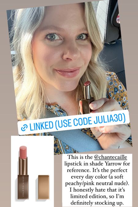 My favorite peachy/pink neutral lipstick that’s perfect for everyday! Use code JULIA30 for 30% off (12/26 only) 

#LTKFind #LTKunder50 #LTKbeauty