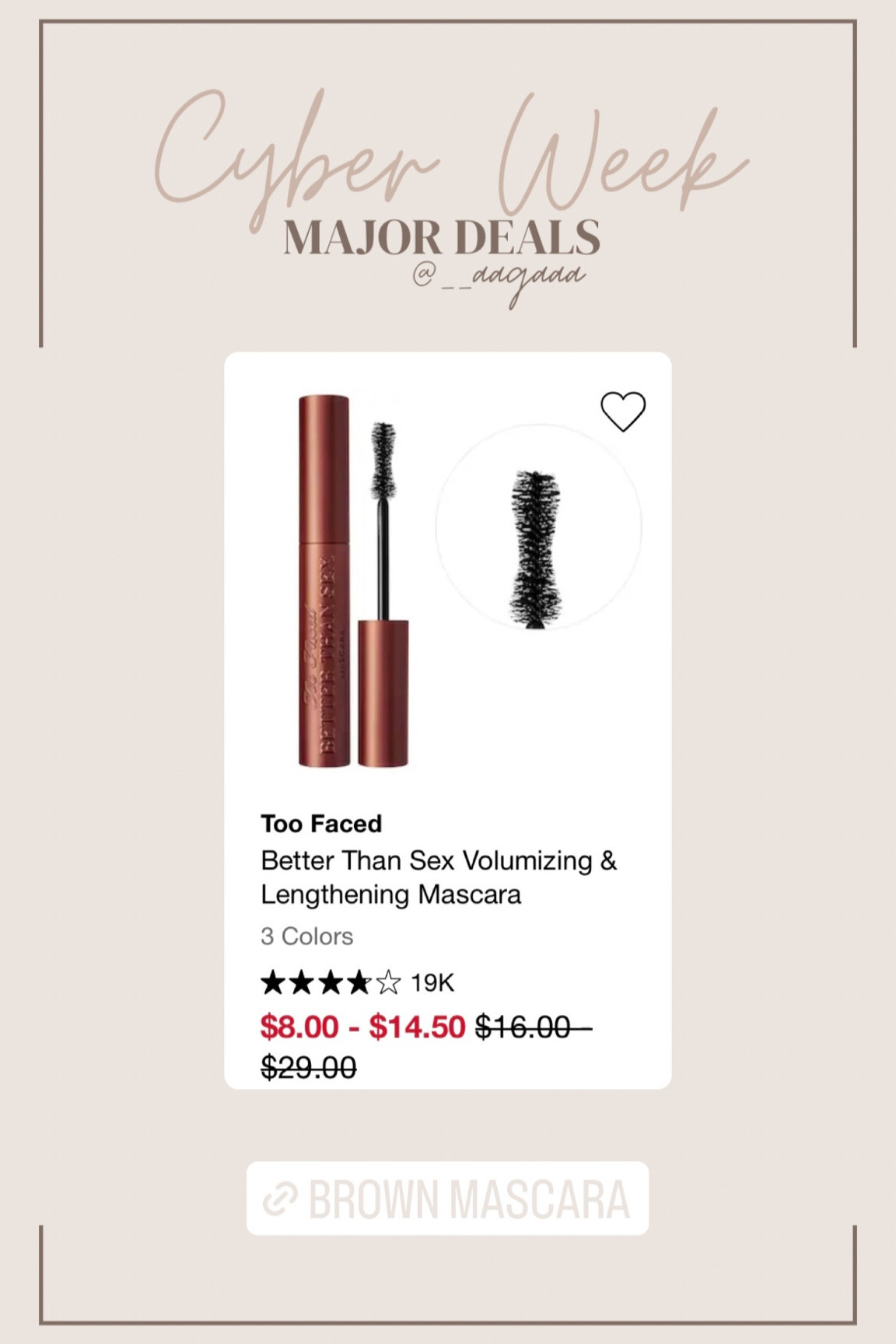 If you have blue eyes, this mascara is supposed to brighten them ✨

#LTKbeauty #LTKCyberWeek #LTKHoliday