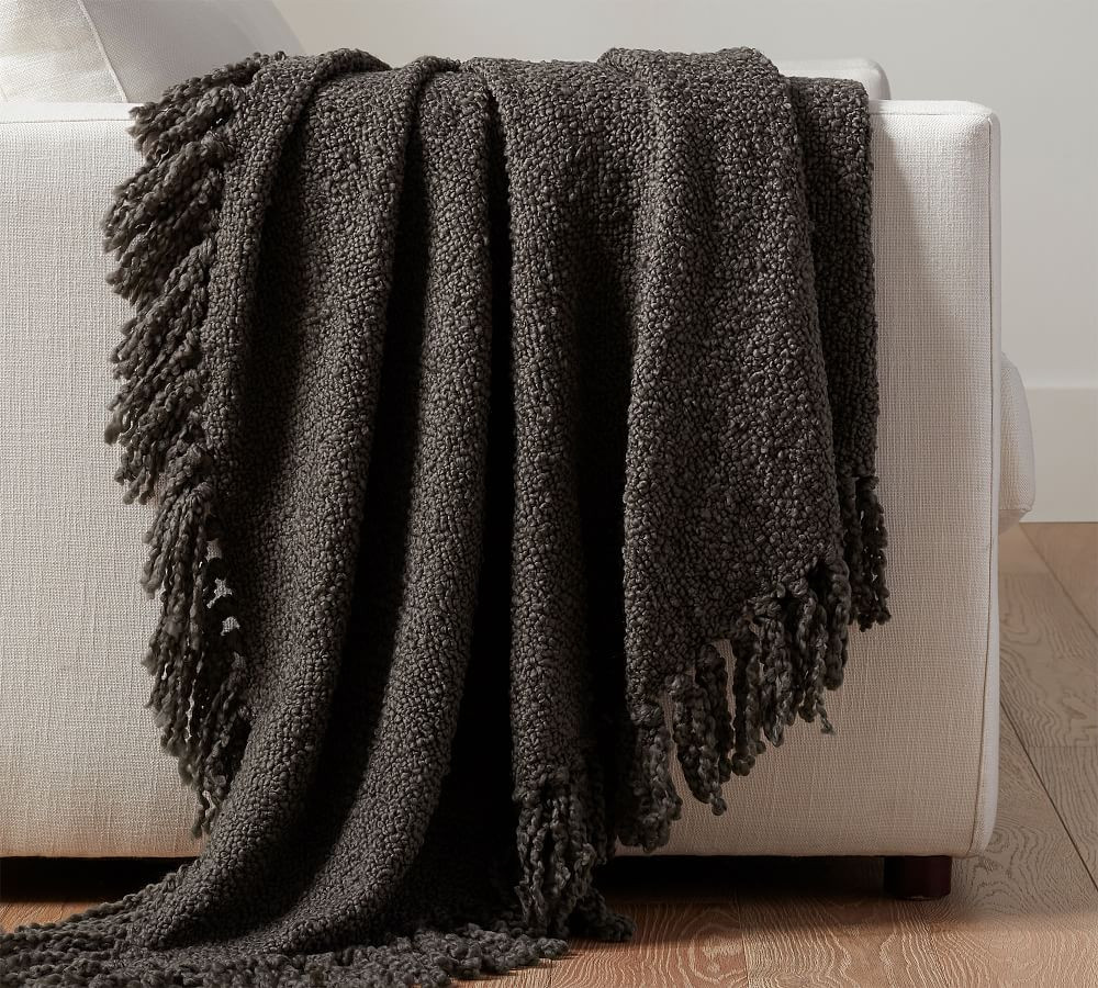 Dreamy Handwoven Fringe Throw Blanket | Pottery Barn (US)