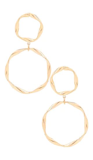 Hella Hoop Earring in Gold | Revolve Clothing (Global)