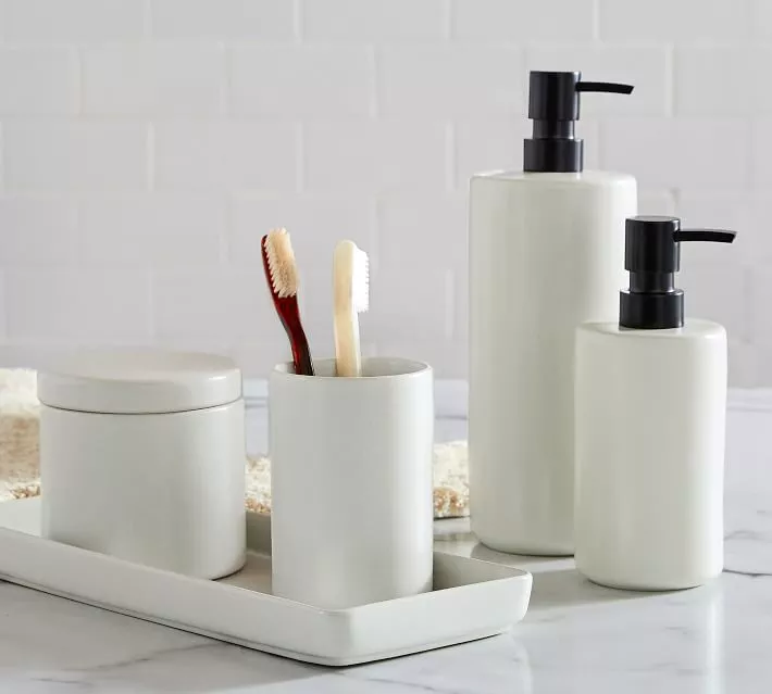 Mason Glazed Stoneware Bathroom Accessories