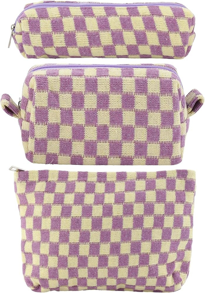 LYDZTION Makeup Bag Cosmetic Bag for Women,1Pcs Large Capacity Makeup Bags and 1Pcs Pencil Case M... | Amazon (US)