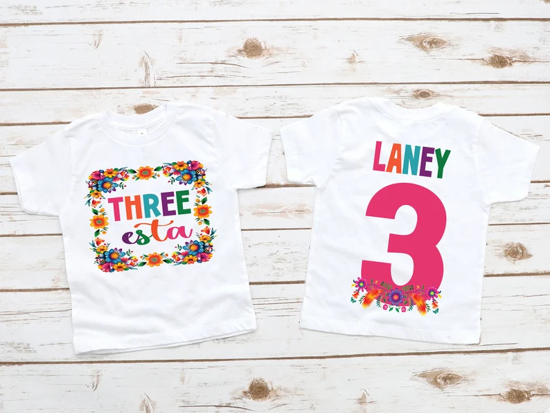 Three-esta birthday shirt, fiesta birthday shirt, fiesta shirt, 3rd birthday, fiesta party, Mexic... | Etsy (US)