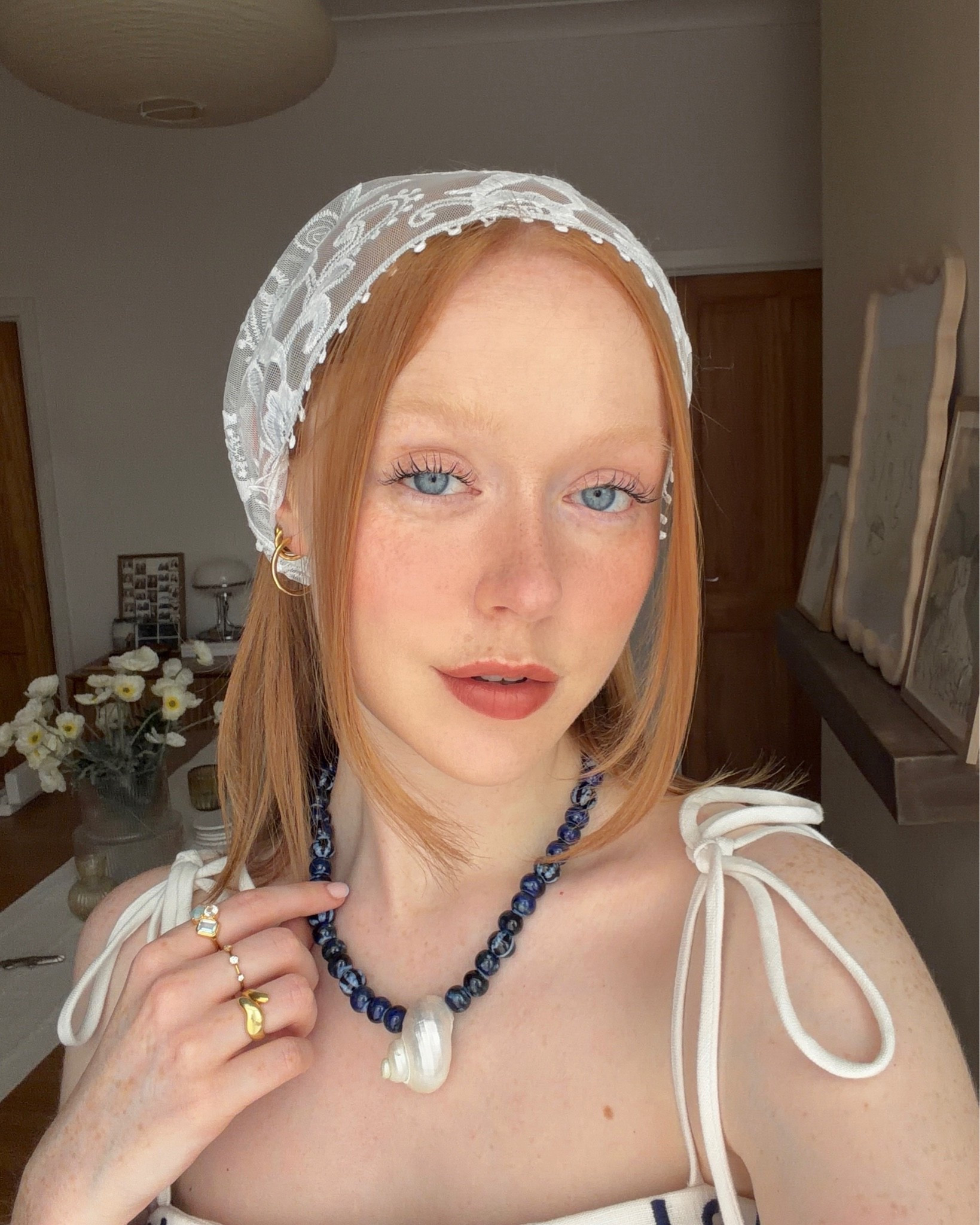 Hair Bandana, Hair Scarf, Beaded Necklace, Shell Necklace, Summer Accessories

#LTKsummer #LTKuk #LTKeurope