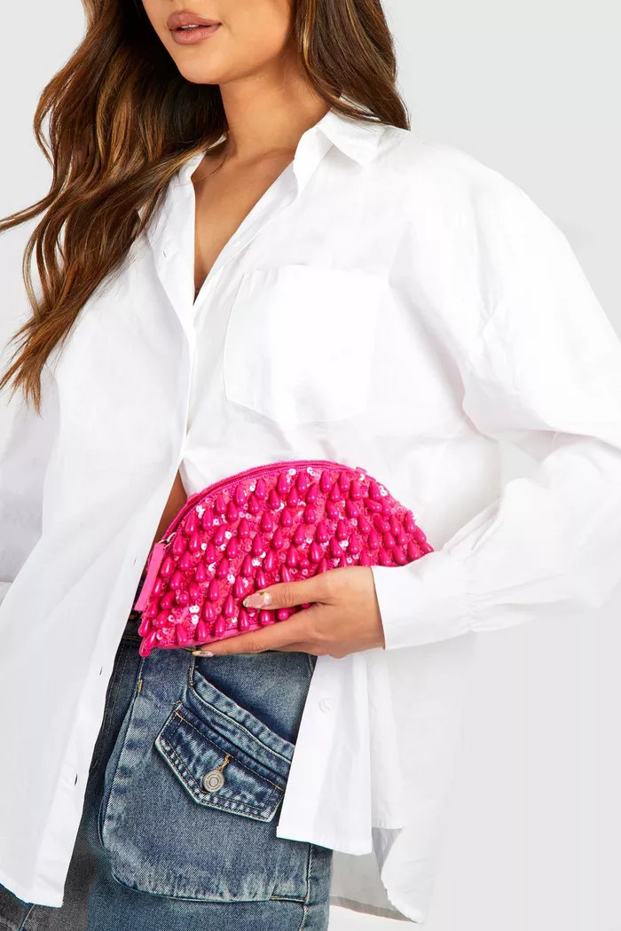Beaded Clutch Bag | Boohoo.com (UK & IE)
