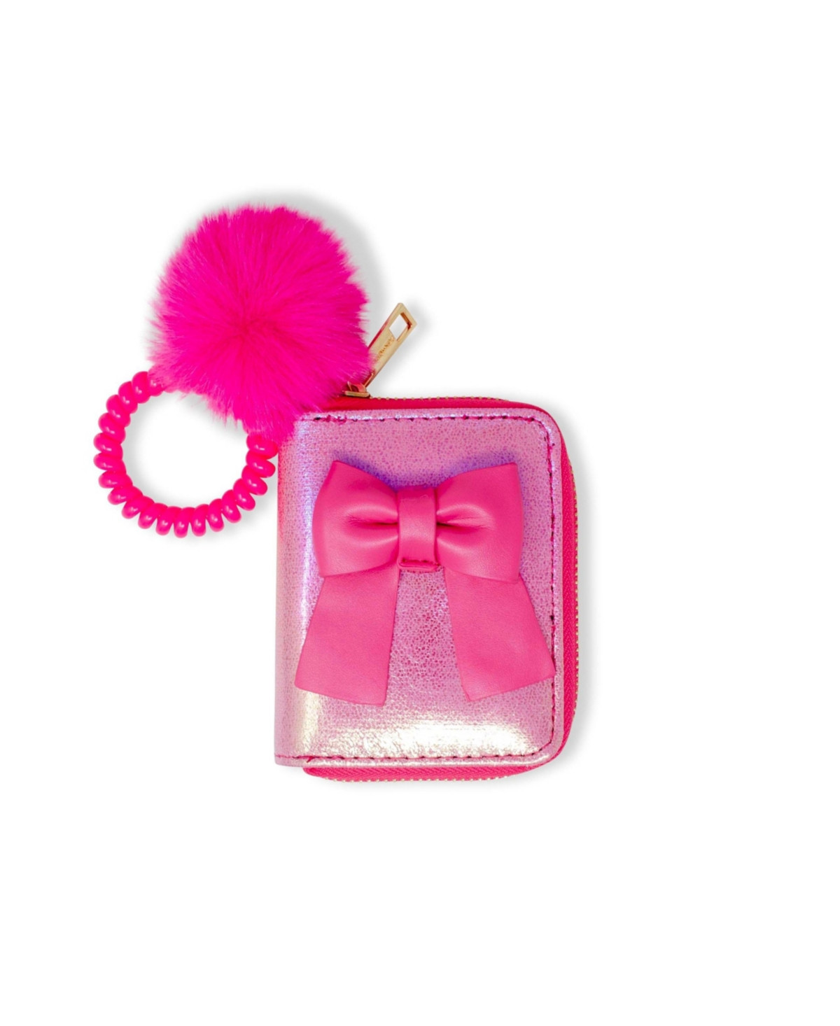 Zomi Gems Girls Shiny Jumbo Bow Spiral Strap Wallet | Macy's