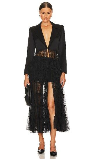 Everly Lace Maxi Blazer in Black | Revolve Clothing (Global)