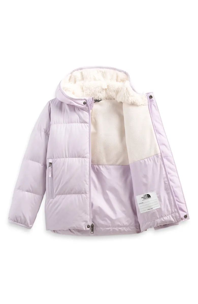 Kids' North Hooded Water Repellent 600 Fill Power Down Jacket | Nordstrom