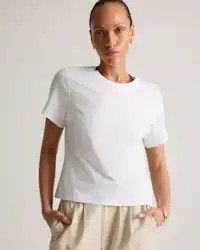 100% Organic Cotton Boxy Crewneck Tee | Quince