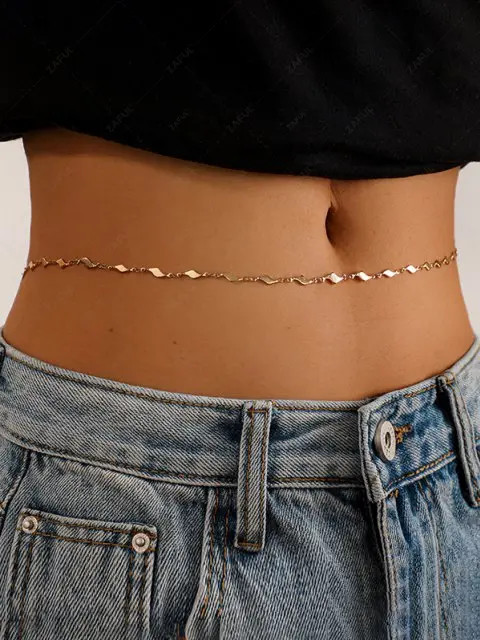 Minimalist Geometric Belly Chain | ZAFUL (Global)