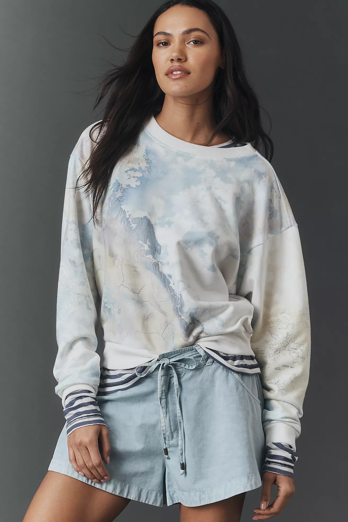The Niki Bubble Sweatshirt by Pilcro | Anthropologie (US)