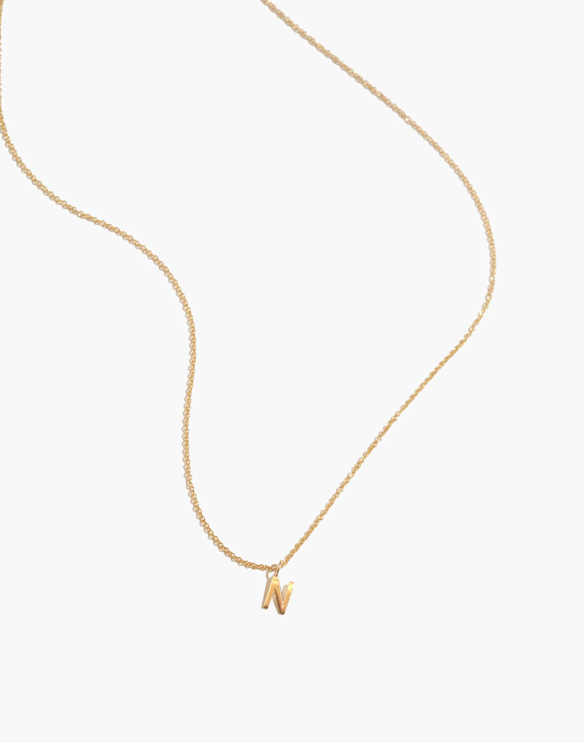 BYCHARI DEMI-FINE INITIAL NECKLACE | Madewell