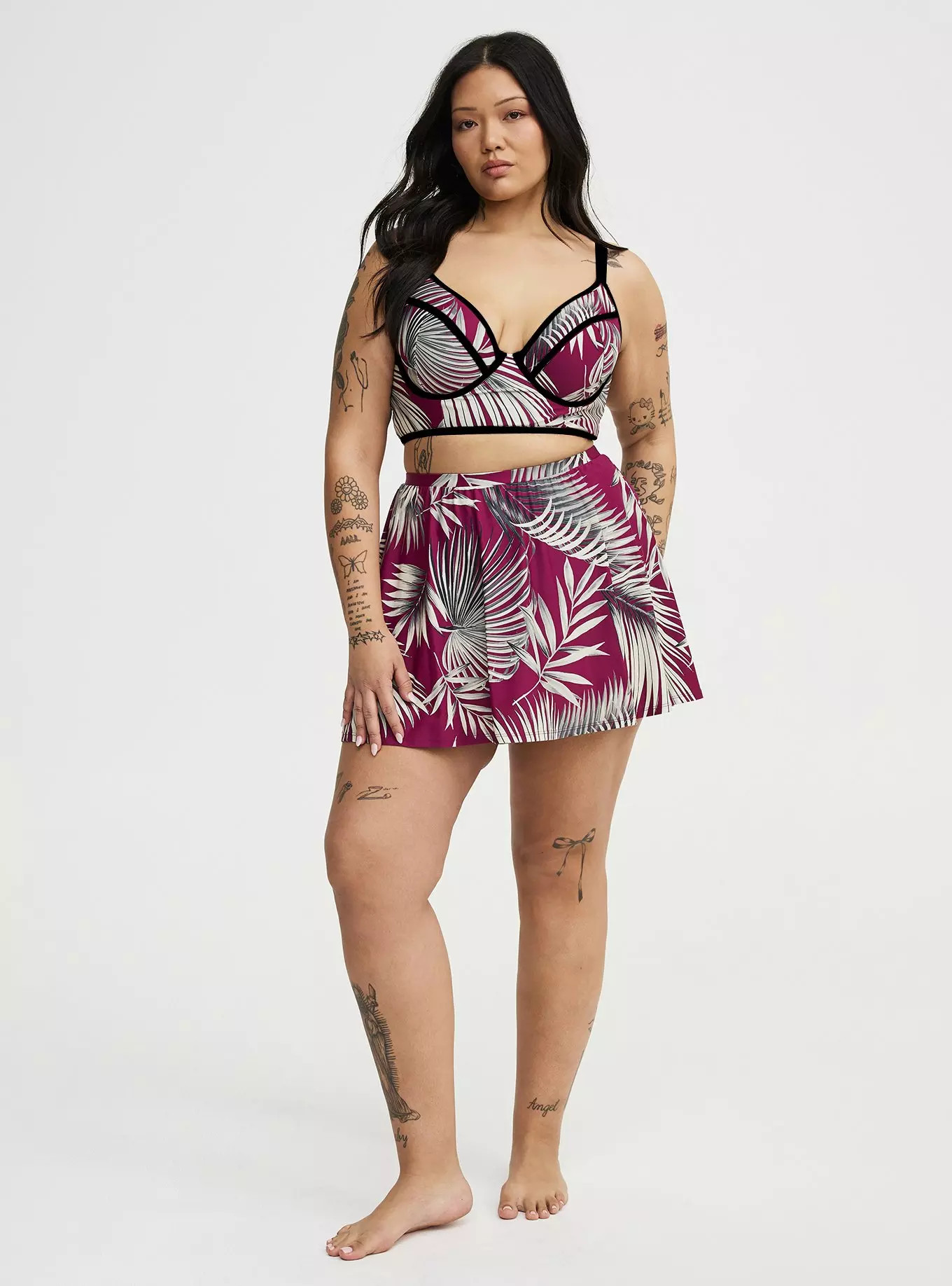 High-Rise Swim Skirt With Shorts | Torrid (US & Canada)