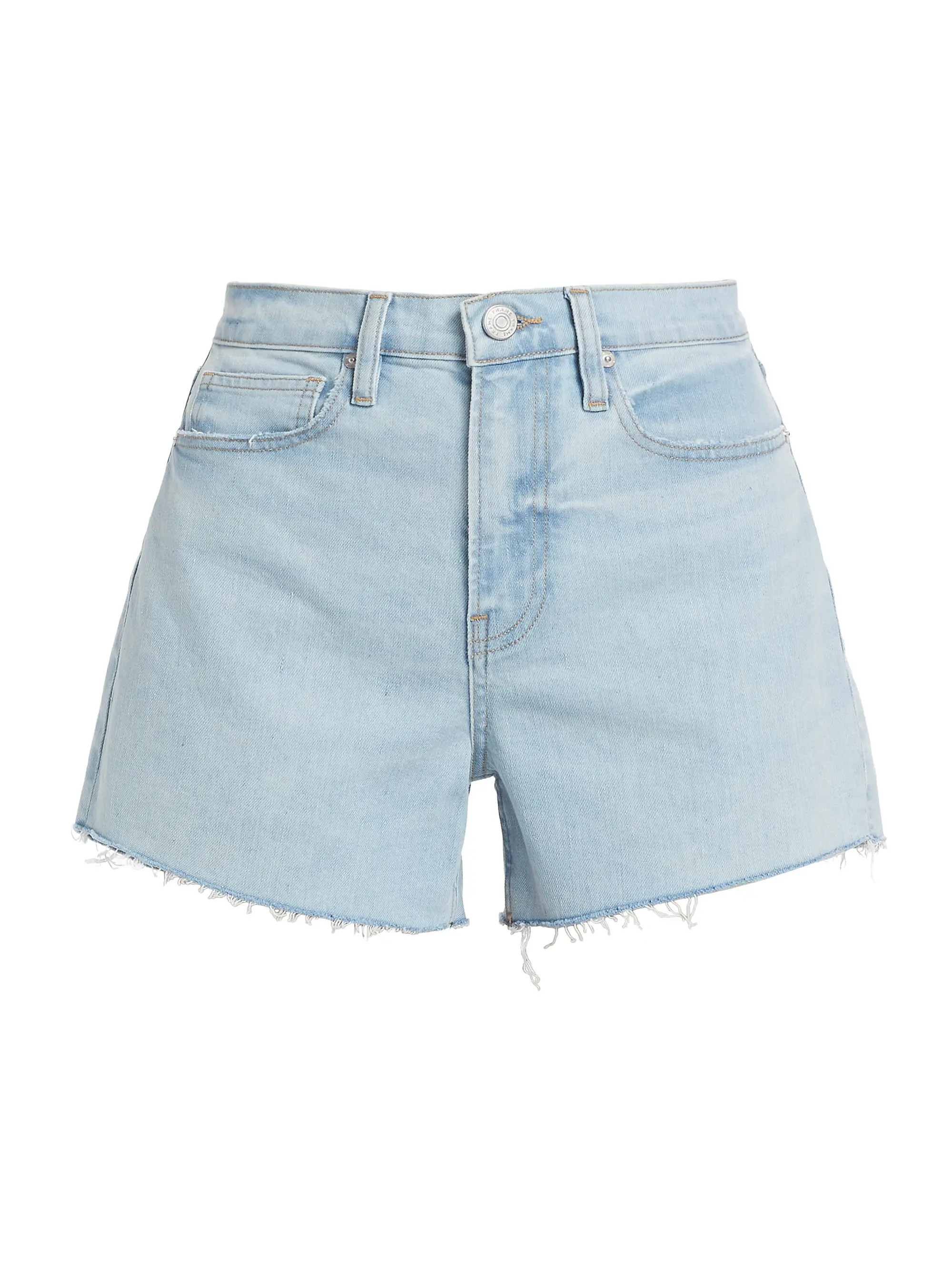 Le Brigette High-Rise Cut-Off Stretch Jean Shorts | Saks Fifth Avenue