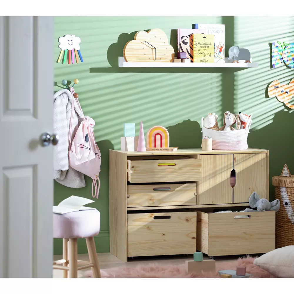 Habitat Kids Rico Double Storage Unit - Pine | Habitat UK