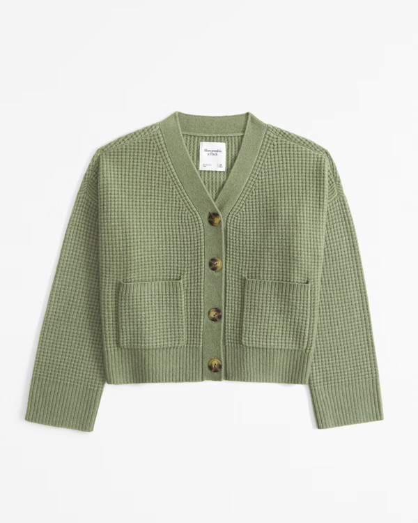 Waffle Cardigan | Abercrombie & Fitch (US)