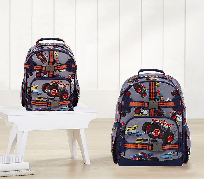 Mackenzie Hot Wheels™ Monster Trucks™ Backpacks | Pottery Barn Kids