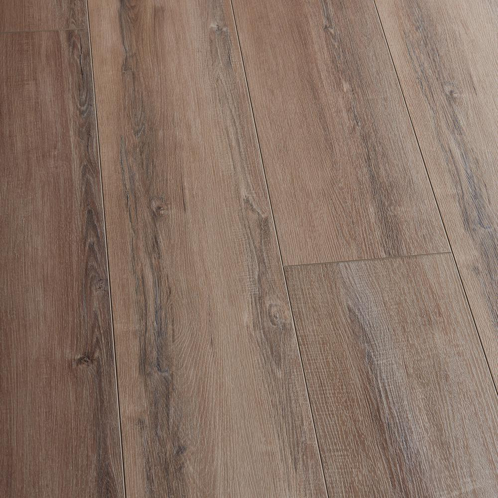 Malibu Wide Plank Take Home Sample - 9.13 in. W x 11.75 in. L Hickory Presidio Rigid Core Click Lock | The Home Depot