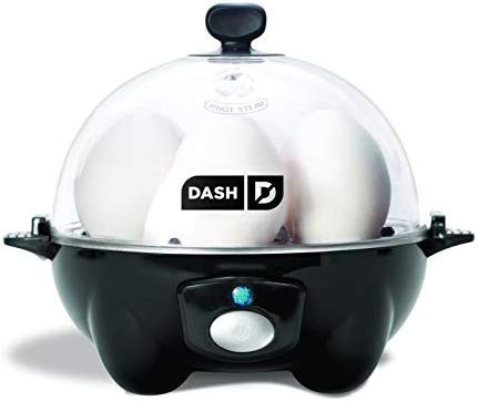Dash DEC005BK black Rapid 6 Capacity Electric Cooker for Hard Boiled, Poached, Scrambled Eggs, or... | Amazon (US)
