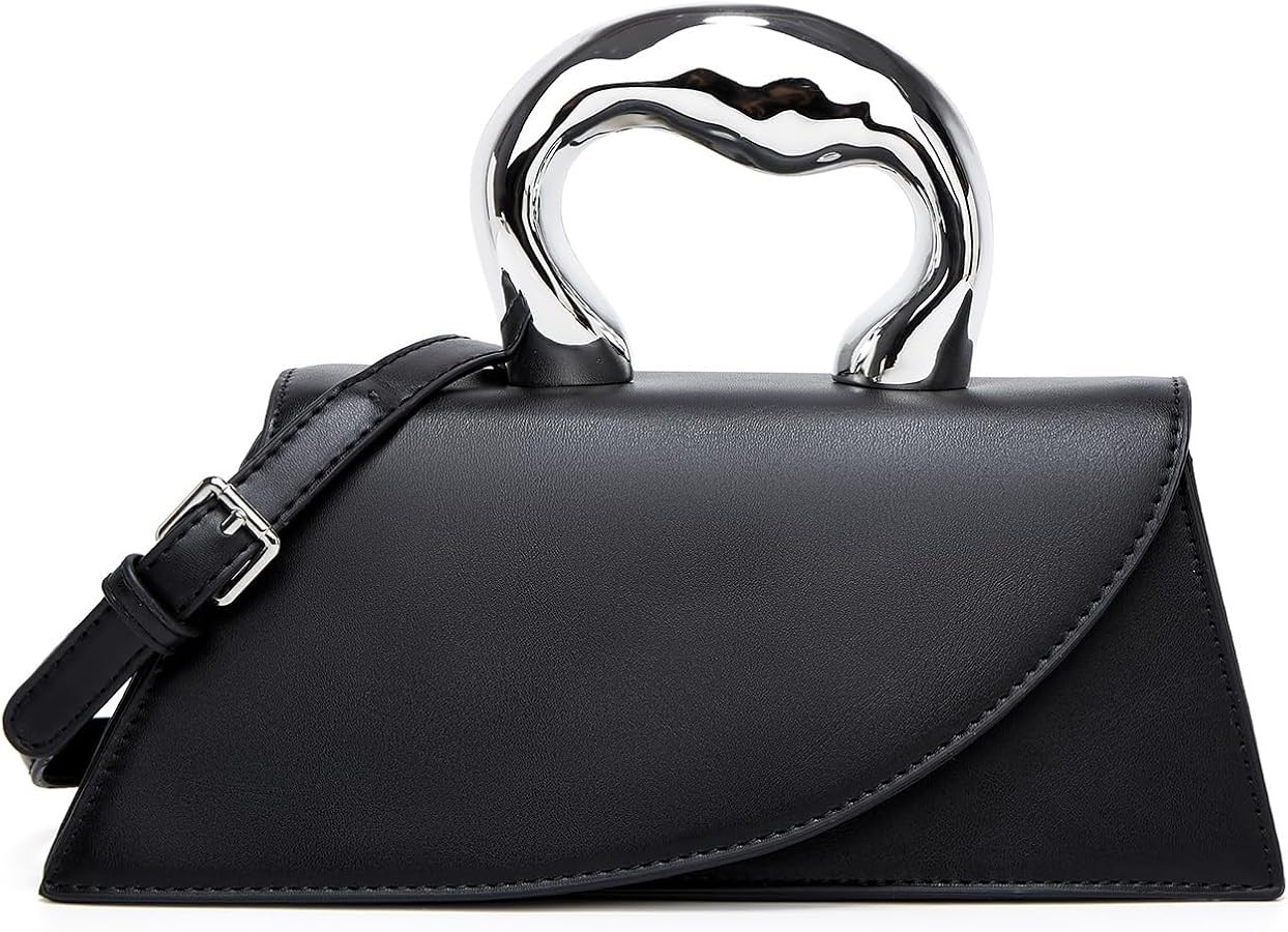 Amazon.com: Small Silver Bag Crossbody Bags Satchels Y2K Evening Bags Handbag for Women Hobo Bags... | Amazon (US)