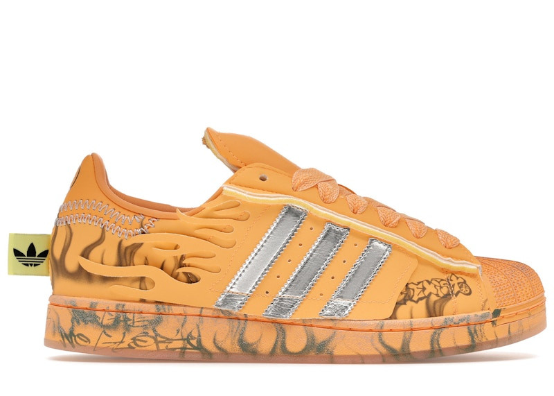 Men's Adidas Superstar Hellstar Sneakers in Hazy Orange/Silver | StockX
