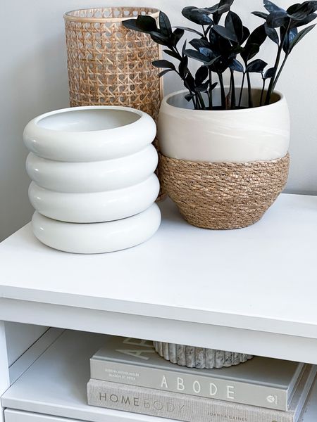 Obsessed with this new modern white planter that I grabbed last week. The bottom ring is the drip pan which I thought was so cute. I’love share again once I decide which plant to put in it.  

#pottery #planter #homedecor #neutraldecor #transitional #modernboho  