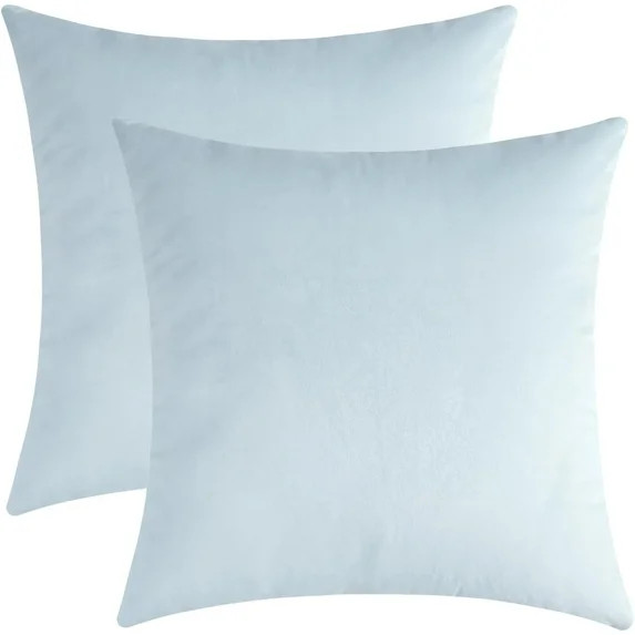 Comfy Baby Blue Decorative Throw Pillow Covers Square Super Soft Couch Cushion Cases for Living R... | Walmart (US)