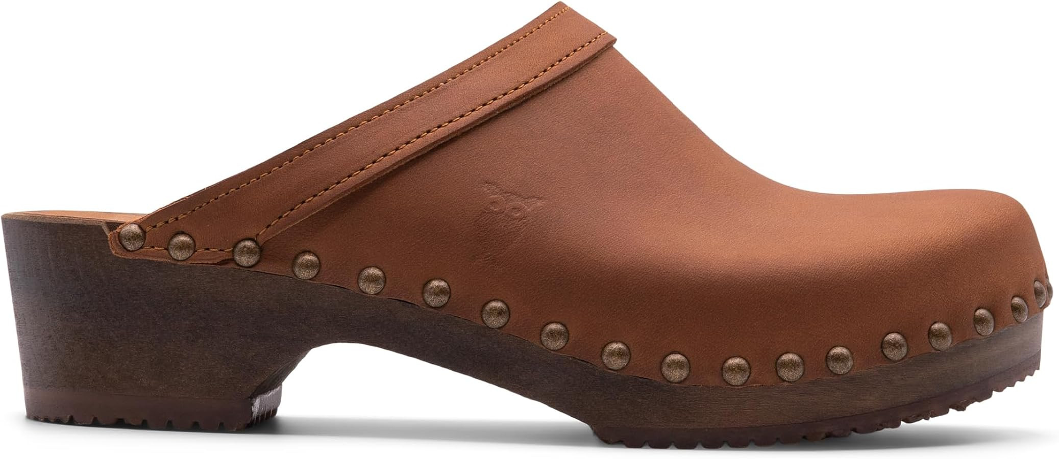 Sandgrens Handmade Swedish Wood Clogs for Women, Low Heel Mule | Athens | Amazon (US)