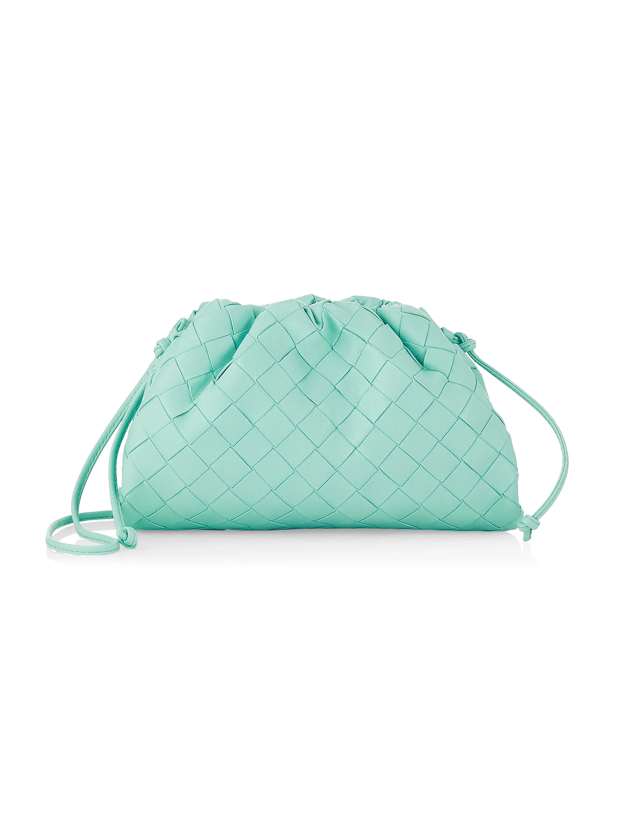 Mini Intrecciato Leather Pouch Clutch | Saks Fifth Avenue