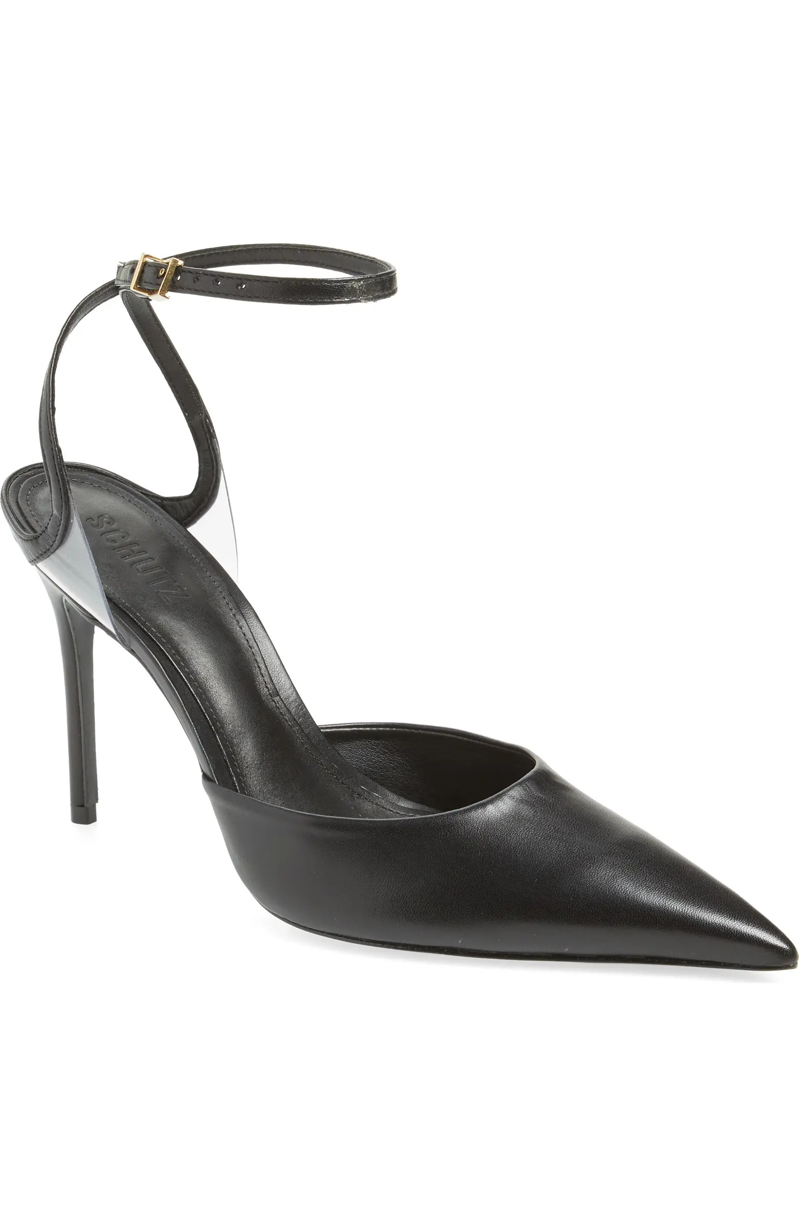 Schutz Skye Ankle Strap Pointed Toe Pump (Women) | Nordstrom | Nordstrom